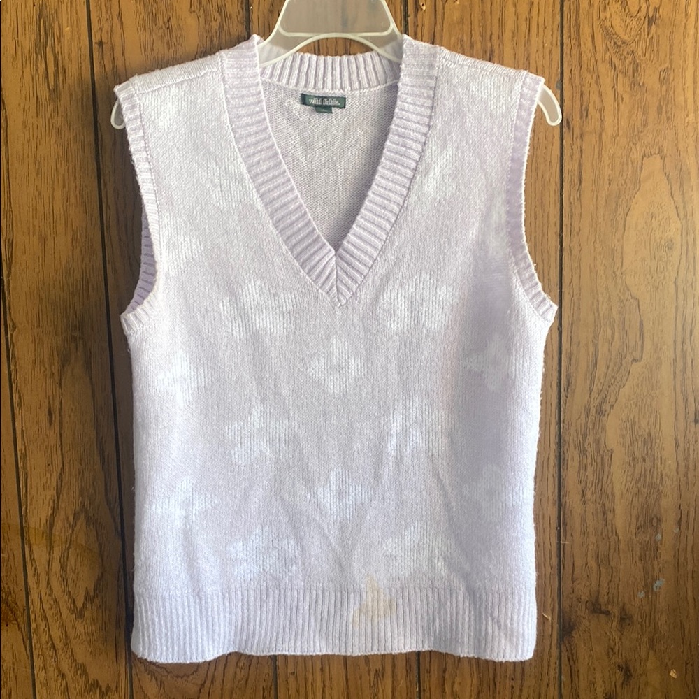 Wild Fable Purple V-Neck Sweater